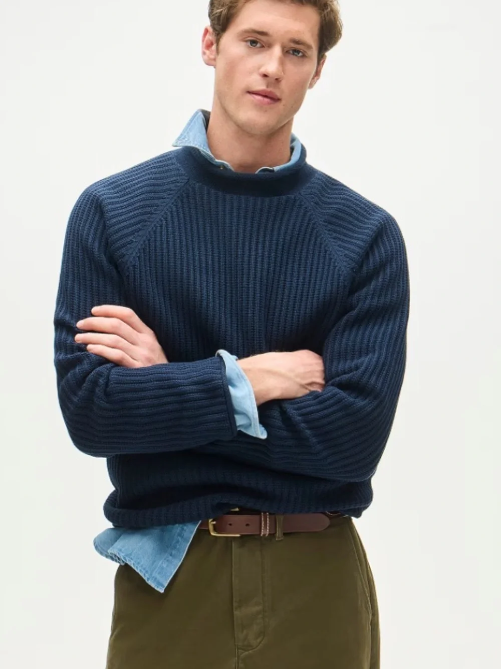 J crew darkest indigo Summer Rollneck™ ribbed sweater